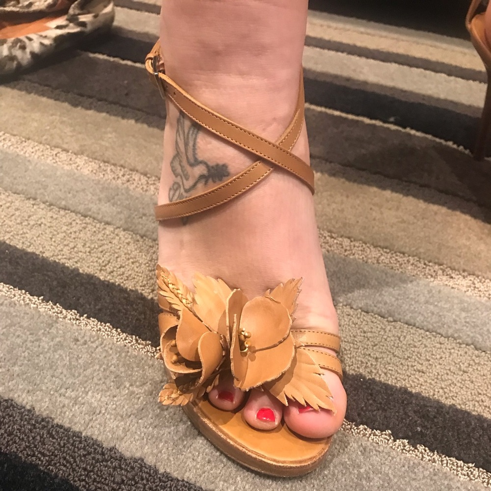 Valentino heeled sandals size 37.5